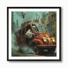 The Pope during Apocalypse 16 Art Print