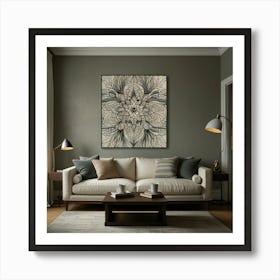 Abstract Mandala Art Print