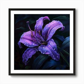 Jeweled Bloom (9) Art Print