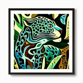 Jaguar In Jungle 1 Art Print