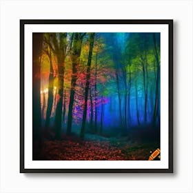 Rainbow Forest 2 Art Print