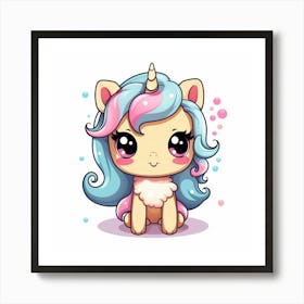 Cute Unicorn 149 Art Print