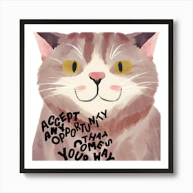 Cat That Comes To Your House Art Print