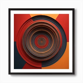 Abstract Circle Art Print