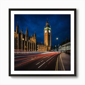 Big Ben At Night 2 Art Print