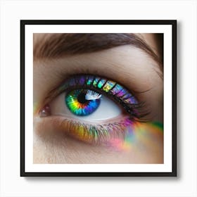 Rainbow Eye 11 Art Print