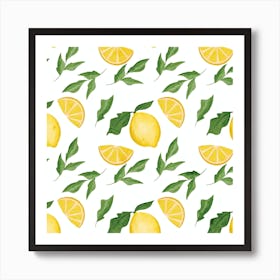 Lemon Pattern Art Print