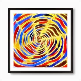 Psychedelic Swirl Art Print