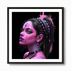 Divine Warrior Queen: Embracing Strength and Grace Art Print