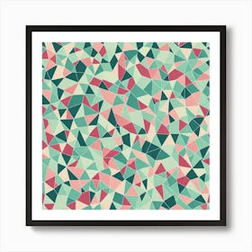 Abstract Geometric Pattern, 136 Art Print