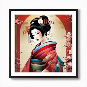 Geisha 138 Art Print