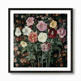 Flowers In A Vase Art Art Print