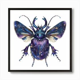 Galaxy Beetle Art Print