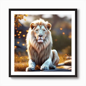 Lion art 32 Art Print