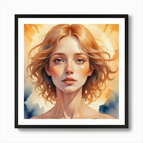 Portrait Of A Girl 27 Art Print