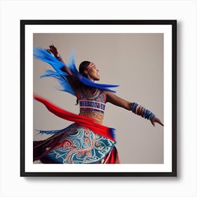 OCA DNA TY - Future Tribal Lady Dancing Finesse Art Print
