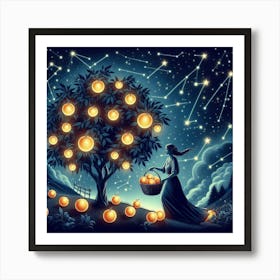 Orange Tree 1 Art Print