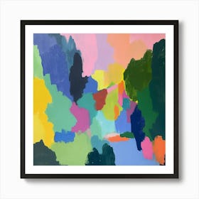 Abstract Park Collection Tiergarten Berlin 2 Art Print