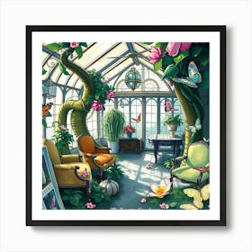 forgotten green house that's letter became the best  Art Print