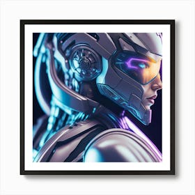 Ciborg Cyberpunk Robot (196) Art Print