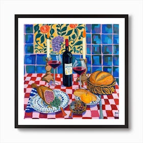 Osteria Del Sole E Luna Trattoria Italian Food Kitchen Art Print