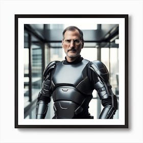 Steve Jobs In Armor 2 Art Print