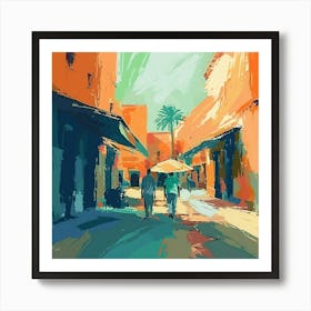 Marrakech Street Art Print