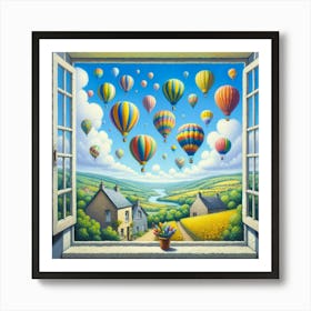 Hot Air Balloons Art Print