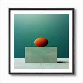 Abstract creative 3d sphere Art Print