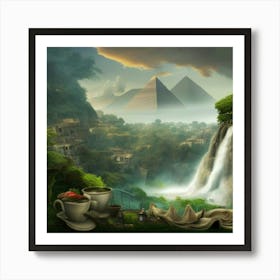 Egyptian Landscape 1 Art Print