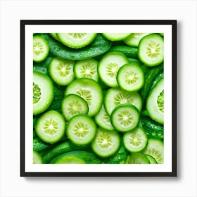 Cucumber Slices 7 Art Print