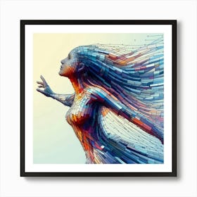 Abstract Woman Art Print