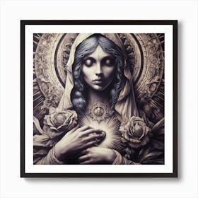 Virgin Mary Art Print