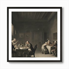 Dinner Party 1 Art Print