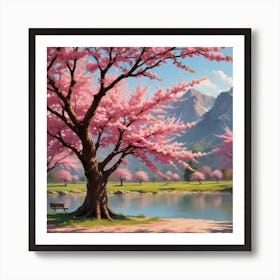 Cherry Blossom Tree 181988988 Art Print