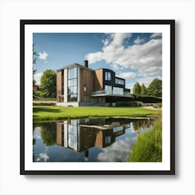 Modern House In Sweden Art Print