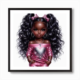 Little Black Girl 3 Art Print