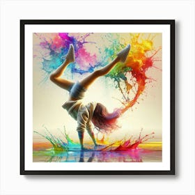 Colorful Dancer Art Print