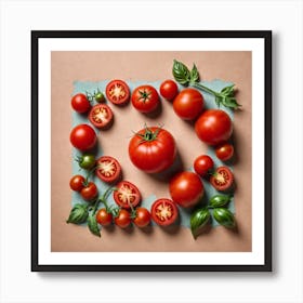 Tomato In A Circle Art Print