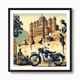 Bundi, Rajasthan, India. Vintage  Art Print