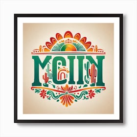 Mexican Lettering Art Print