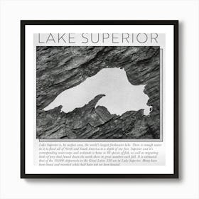 Lake Superior (STONE) Art Print