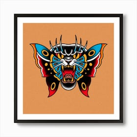 Panther Butterfly Art Print