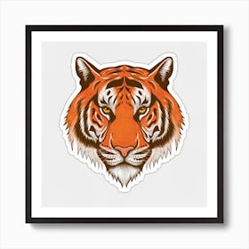 Tiger Head Art Print