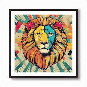 Lion Head Art Print