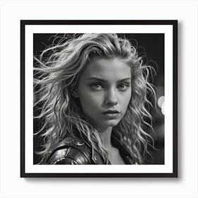 Black And White Portrait Art Print