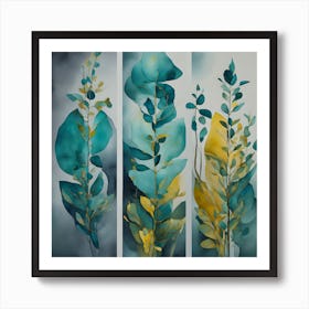 Three Leaves 1 Art Print