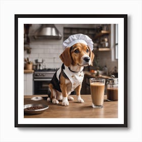 Puppy la cuisine Art Print