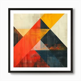 Abstract Triangles 3 Art Print