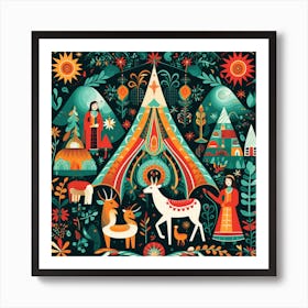 Nativity Scene 1 Art Print